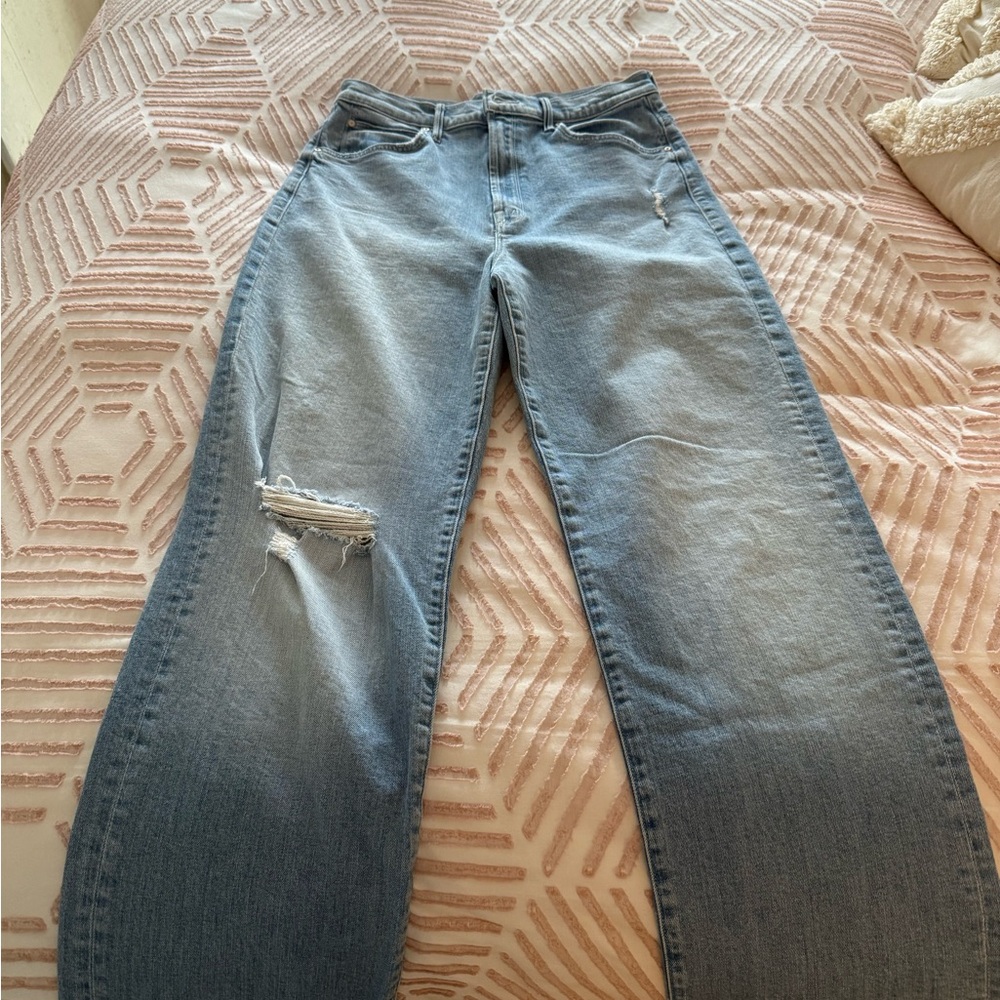 MOTHER High-Waisted wide-leg Jeans